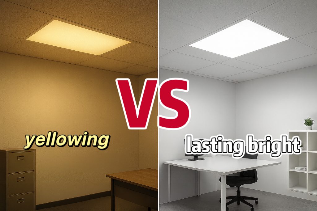 anti-yellow led panel light